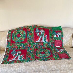 Pre-Printed Fabric to sew 4 Christmas Pillows with instructions New